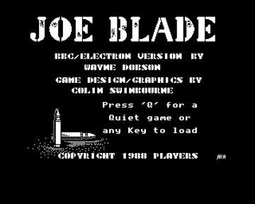 Joe Blade (1988)(Players)[b2] screen shot title